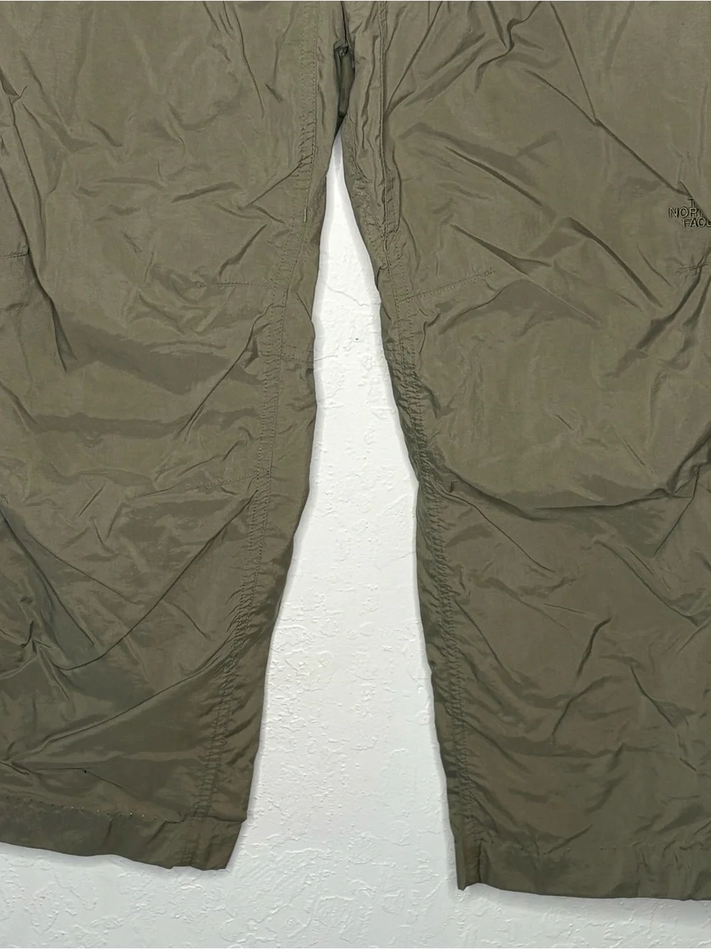 The North Face Mens Wide Leg Cargo Trousers Small W28 L28 Tan Nylon Hike Outdoor